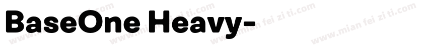 BaseOne Heavy字体转换